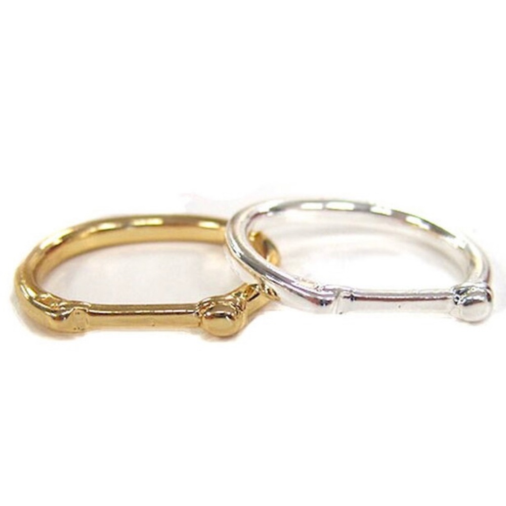 Simple & Dainty Balance Bar Ring Gold or Silver